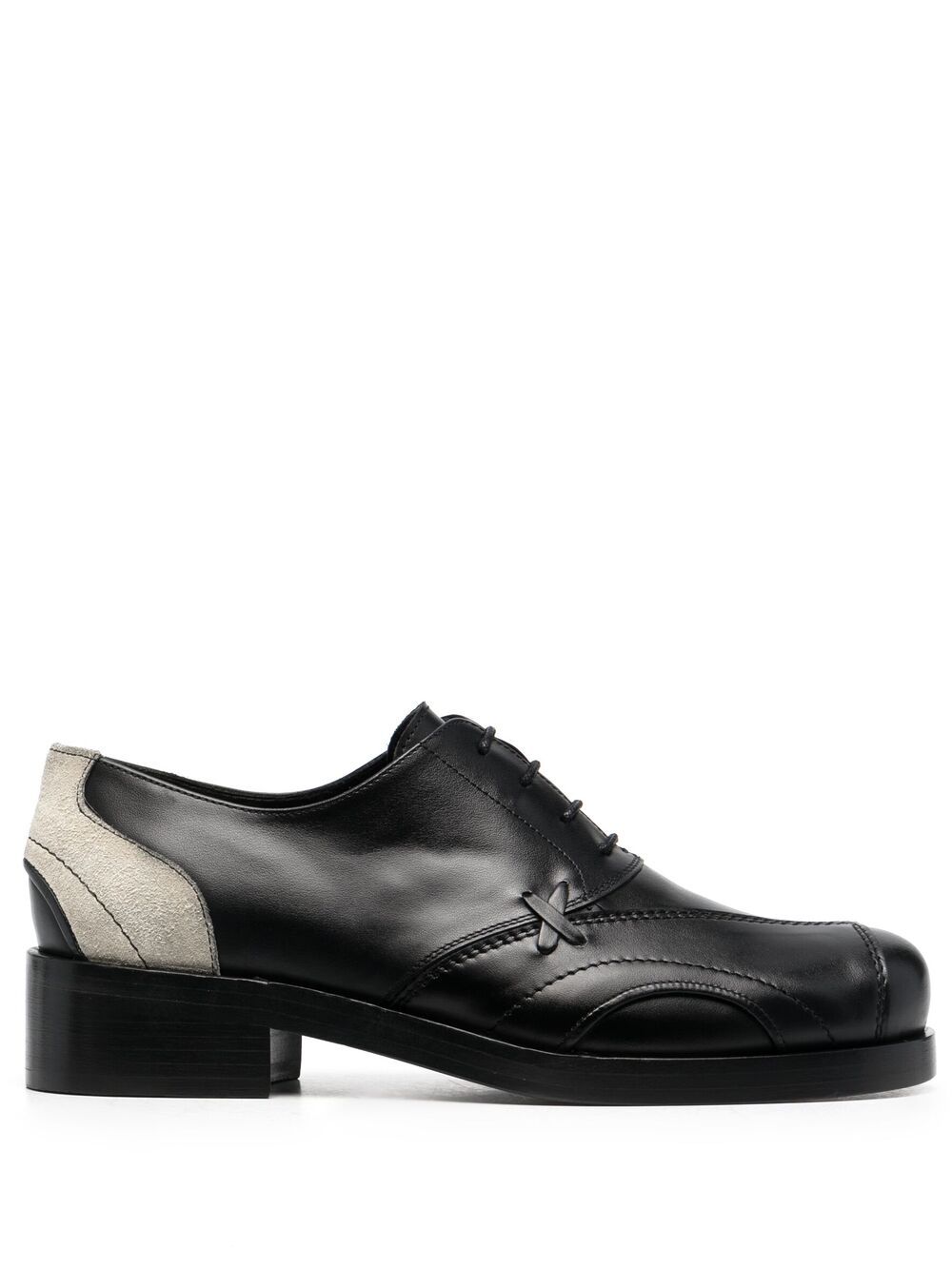 фото Stefan cooke derby - black leather off white suede