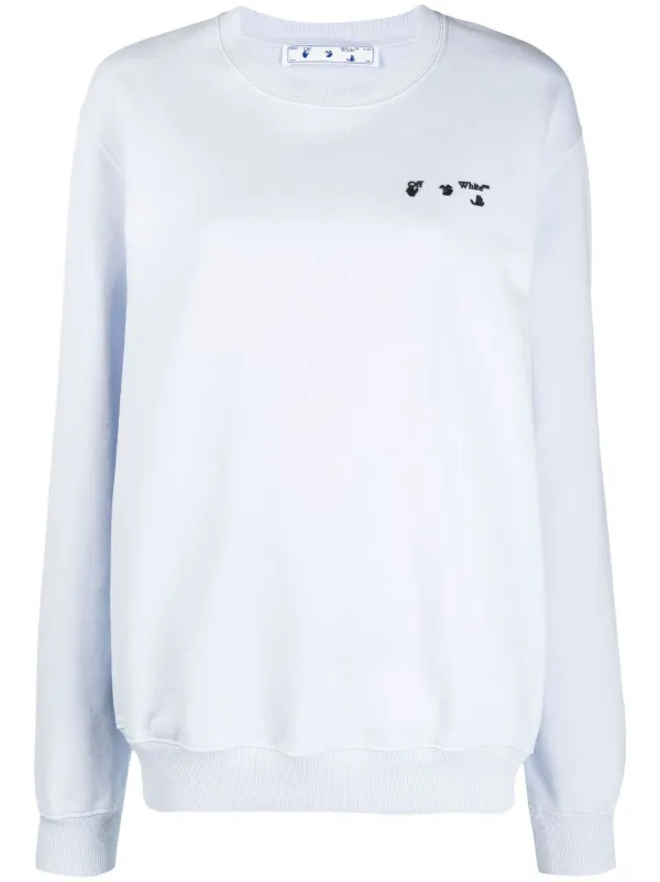 embroidered crew necks