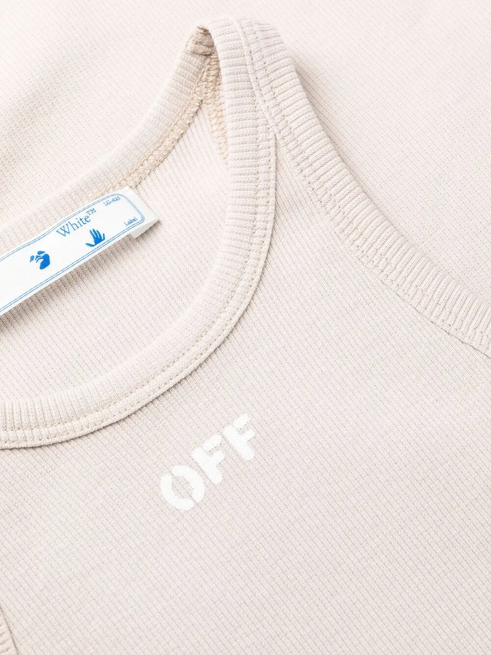 фото Off-white платье из джерси с логотипом