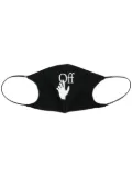 Off-White Hand logo face mask - Black