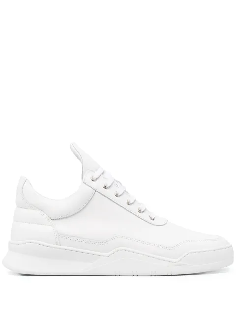 Shop white Filling Pieces tonal hi-top leather trainers with Express  Delivery - Farfetch