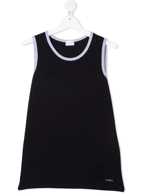 La Perla Kids توب بأطراف متباينة وبدون أكمام
