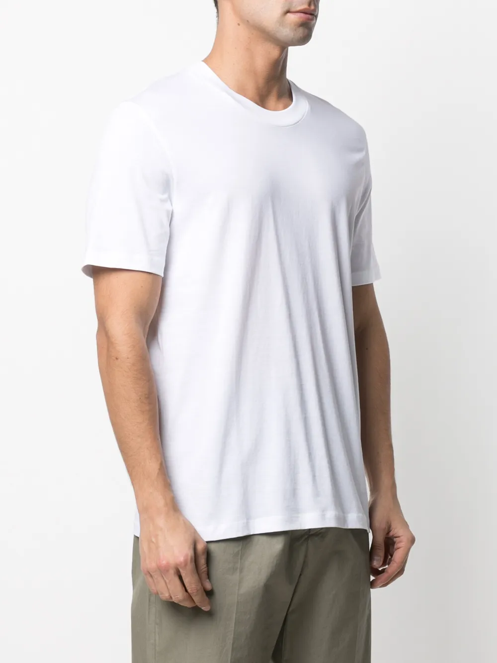 Jil Sander T-shirt met ronde hals Wit
