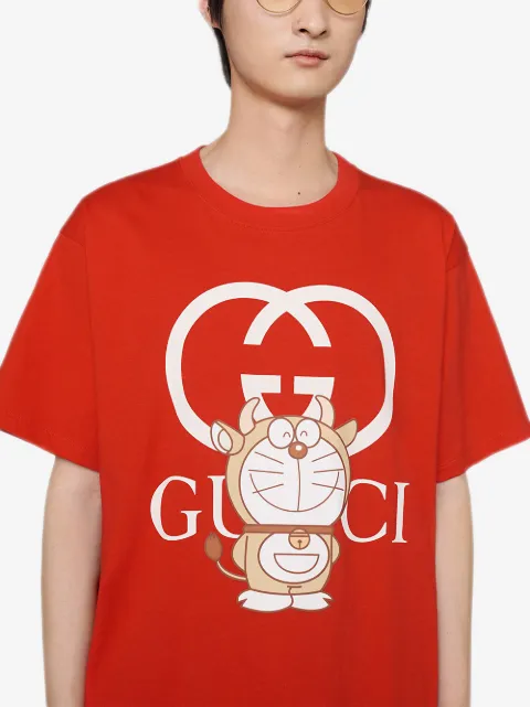 Gucci x Doraemon logo-print T-shirt 