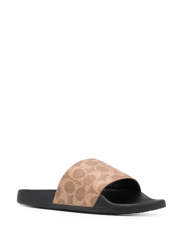 Black coach slides on sale