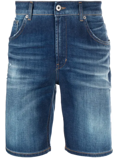 DONDUP stonewashed denim shorts