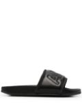 AMBUSH padded leather slides - Black