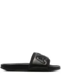 AMBUSH embossed-logo slides - Black
