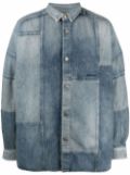 AMBUSH patchwork denim shirt - Blue