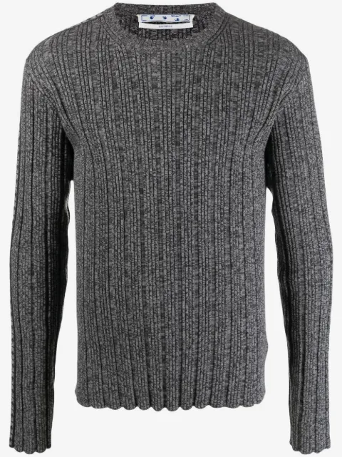 Off-White Arrow band ribbed knit jumper