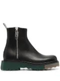 Off-White panelled-sole ankle boots - Black