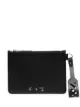 Image 1 of Off-White perforated strap zipped clutch