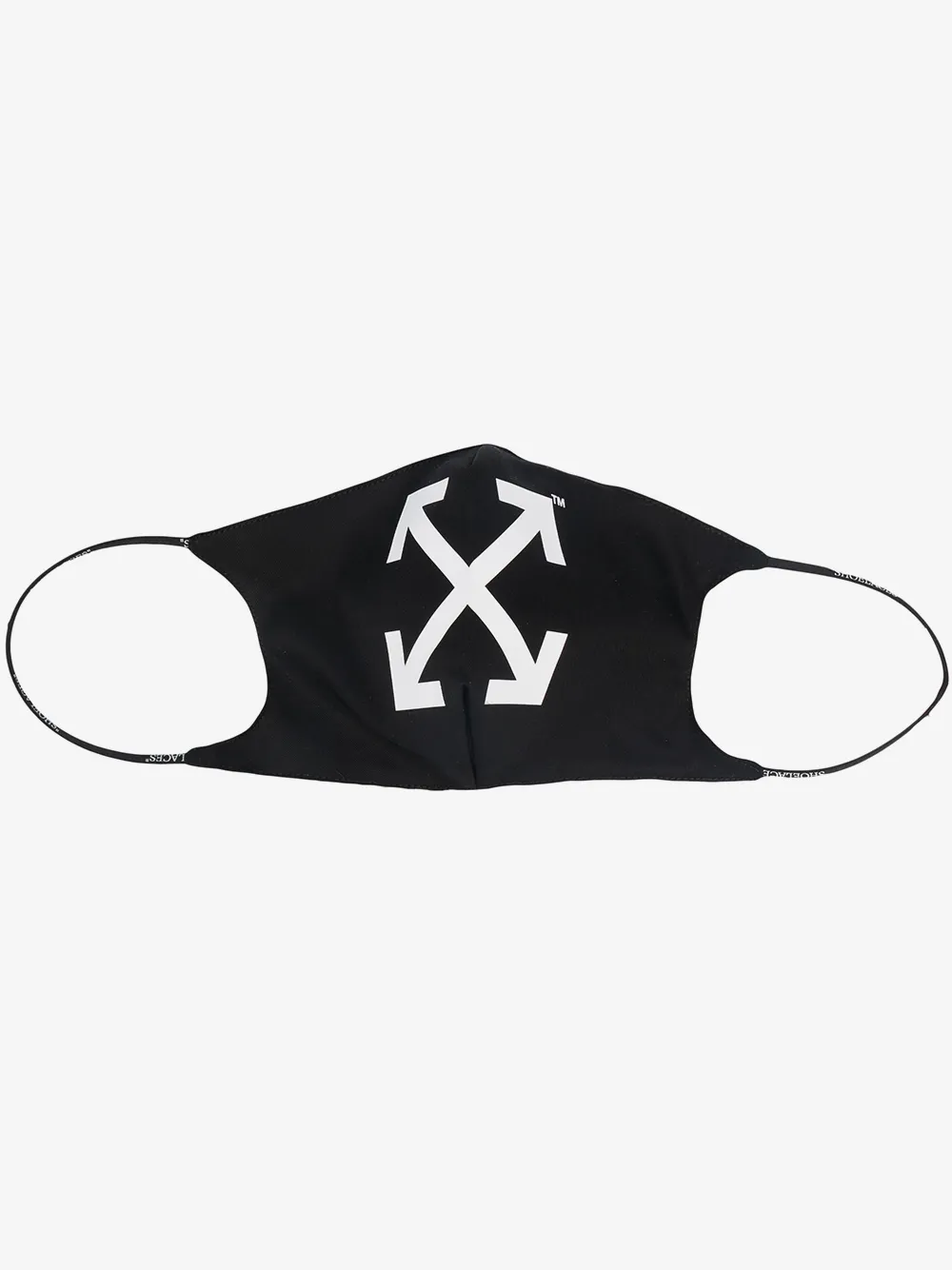 Off-White masque à motif Arrows | noir | Image 1