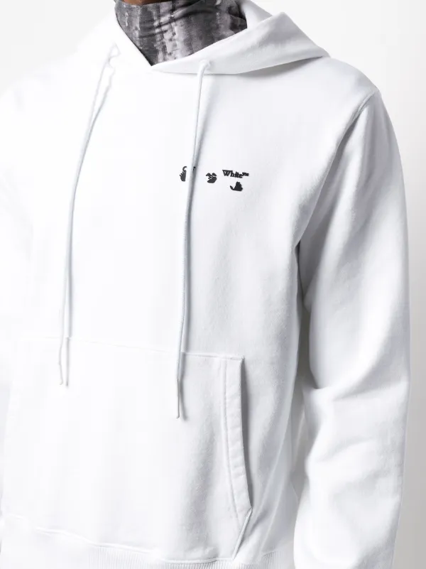 Off-White Contrasting Logo Hoodie 