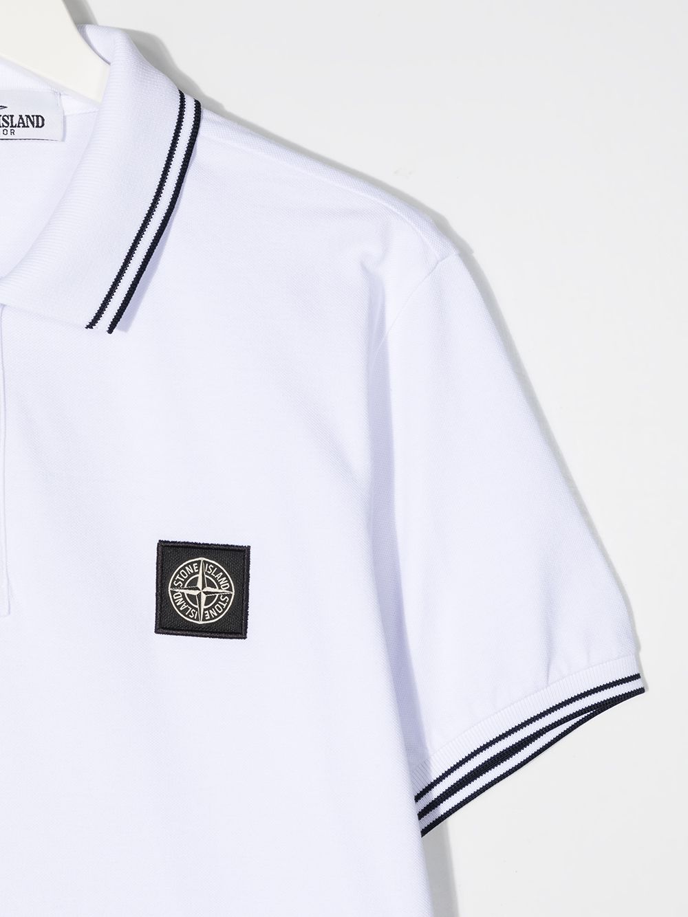 фото Stone island junior рубашка поло с логотипом