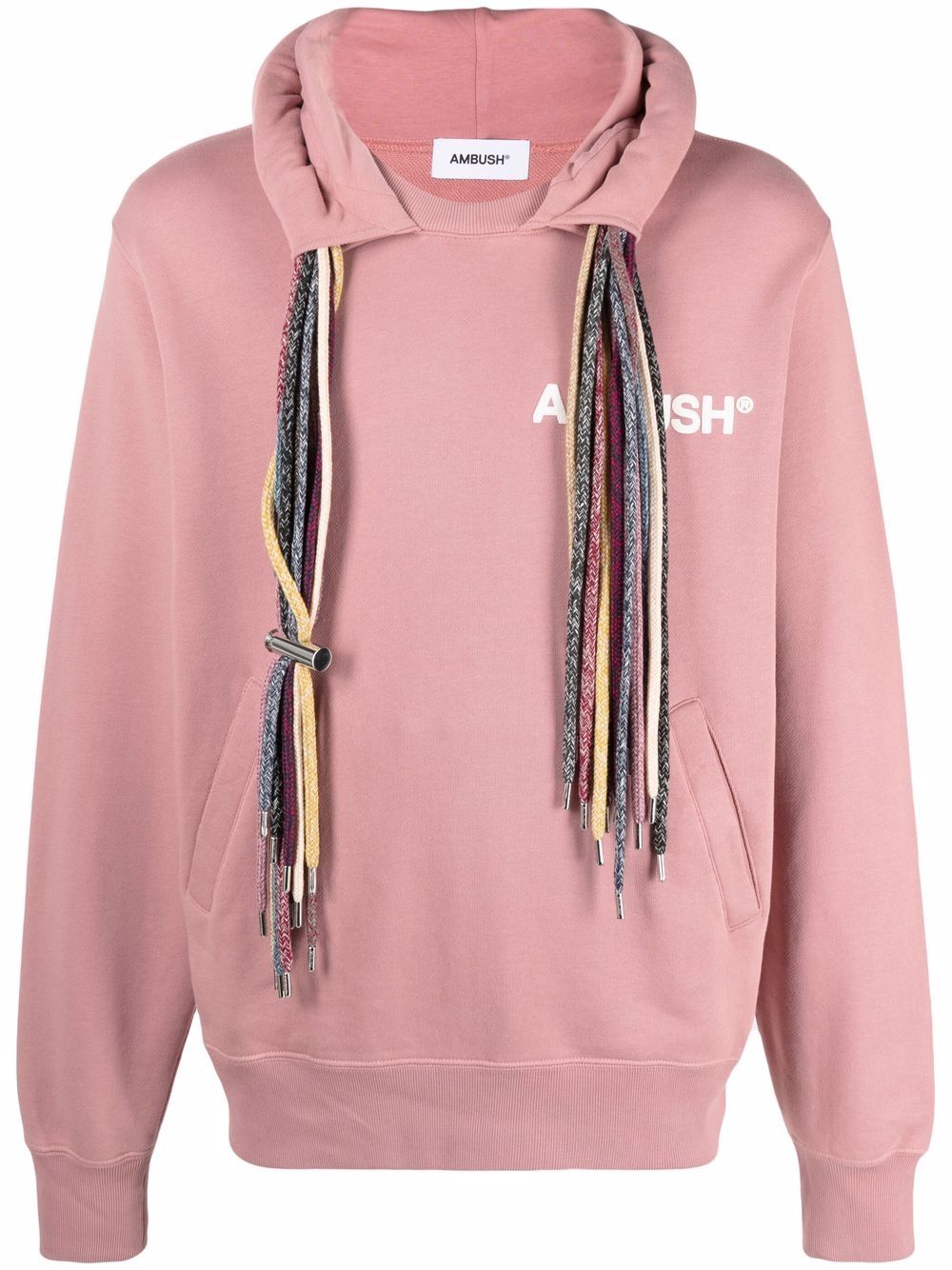 AMBUSH LOGO-PRINT DRAWSTRING HOODIE