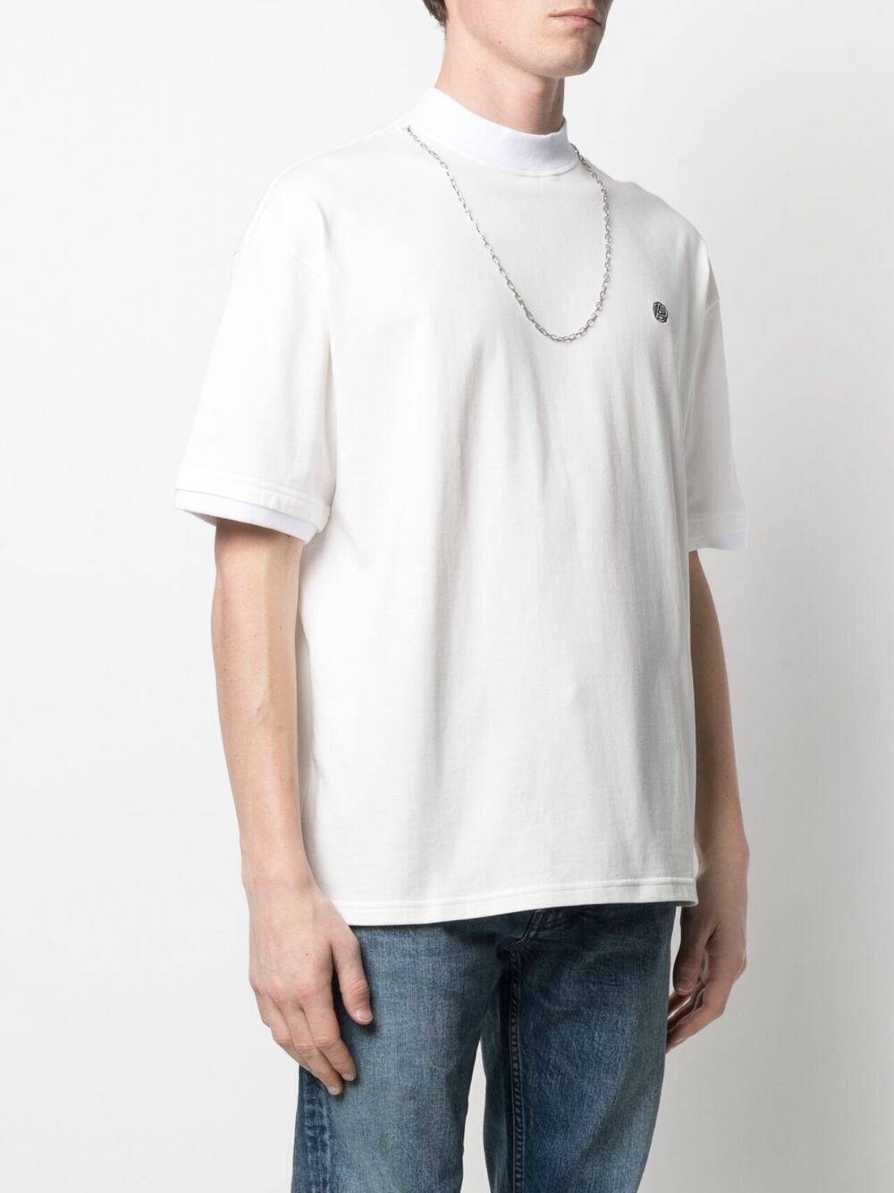 Shop Ambush Chain-link Detail T-shirt In White