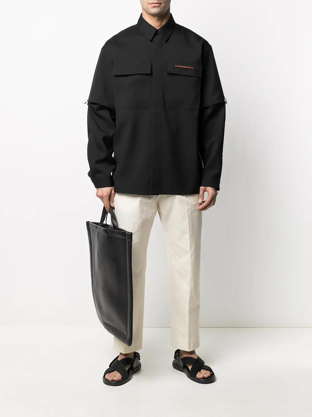 фото Jil sander спортивные брюки прямого кроя