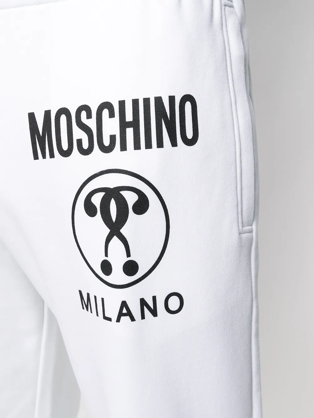 фото Moschino спортивные брюки double question mark