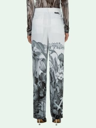 off white botanical trousers