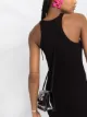 Off-White приталенное платье миди