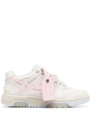 off white pink and black sneakers