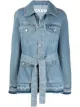 Image 1 of Off-White oversized belted denim jacket