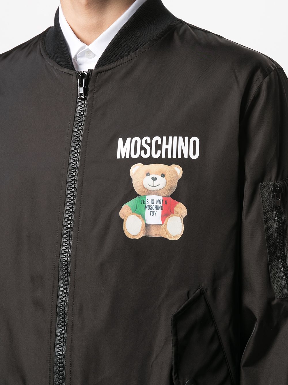 фото Moschino бомбер с принтом teddy