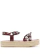 Image 1 of Toga Pulla leather strap espadrille sandals
