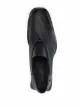 GmbH logo plaque faux-leather loafers