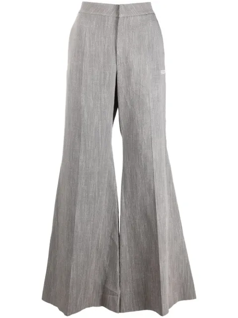 Off-White tie-detail draped wide-leg trousers