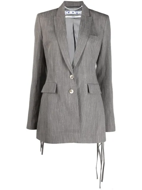 Off-White blazer à logo imprimé
