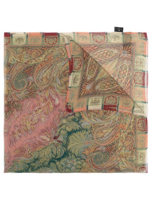 ETRO paisley print silk scarf Women