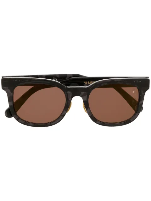 A BATHING APE® tinted round sunglasses
