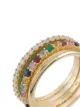 Aisha Baker 18kt yellow gold Enchanté set of four rings
