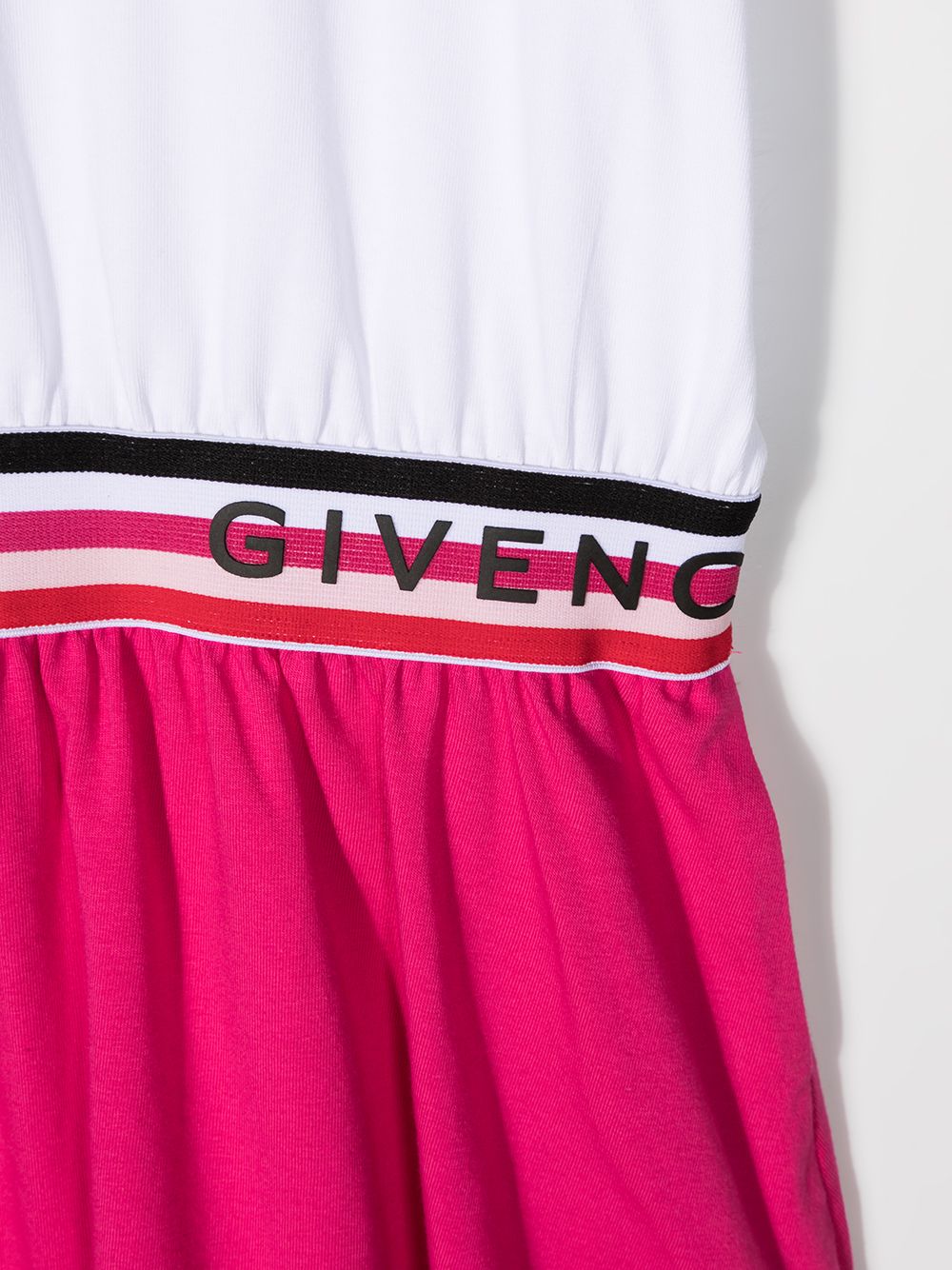 фото Givenchy kids платье-футболка в стиле колор-блок с логотипом