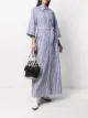 Image 2 of P.A.R.O.S.H. stripe-print tie-waist dress