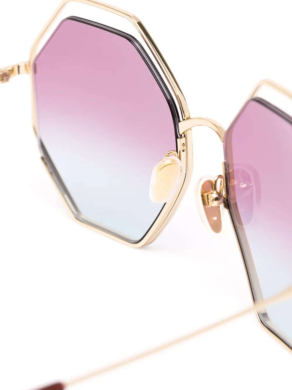 Chlo Eyewear octagon frame Sunglasses Farfetch