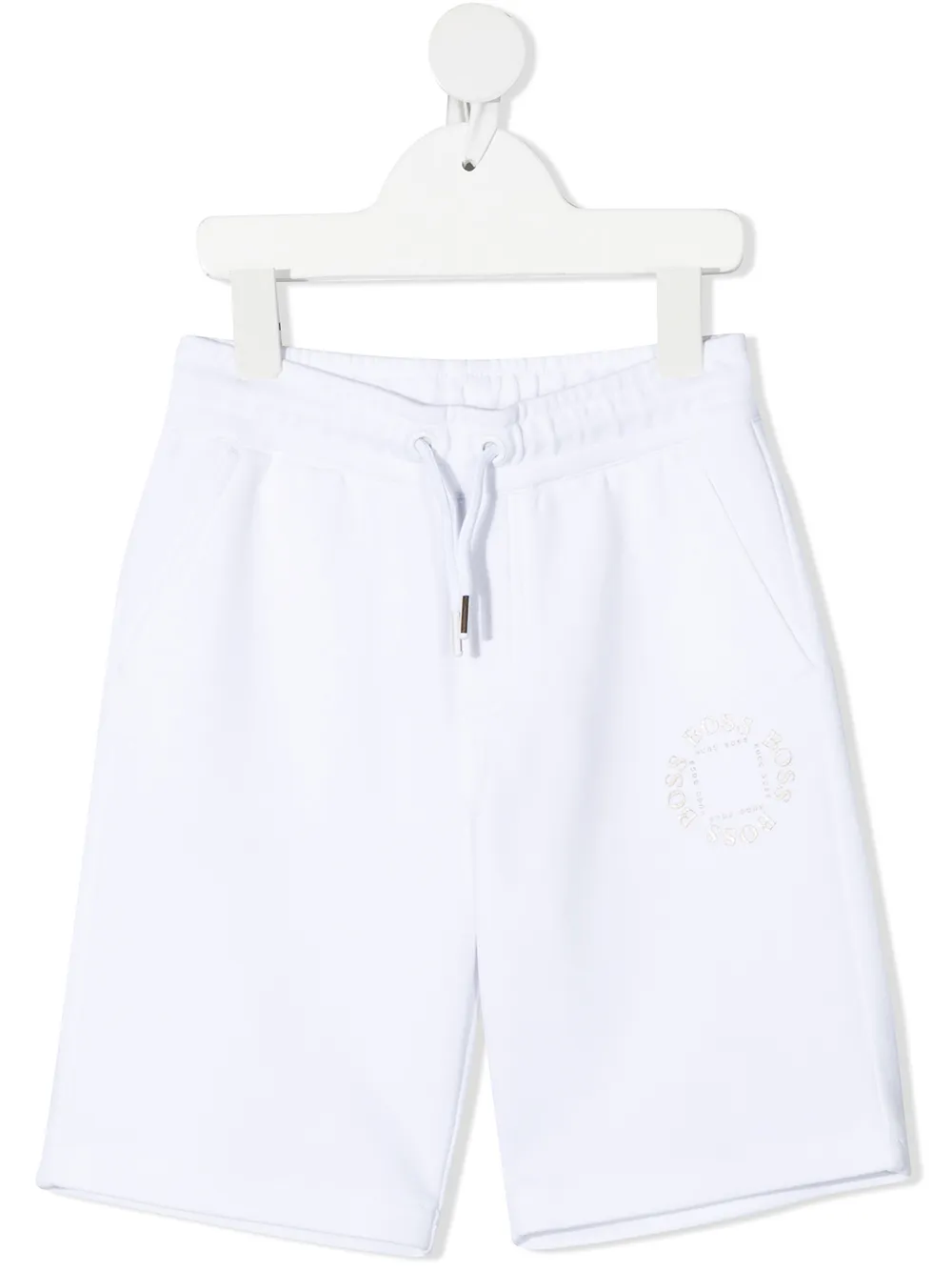 

BOSS Kidswear shorts deportivos con logo - Blanco