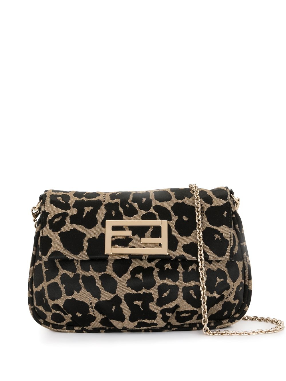 Leopard baguette online bag