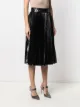 Dolce & Gabbana metallic pleated skirt