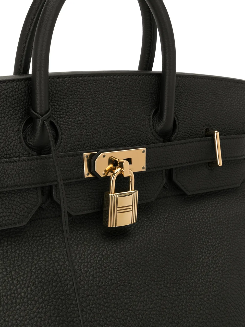 Pre-owned Hermes 2016 Haut À Courroies 40 Bag In Black