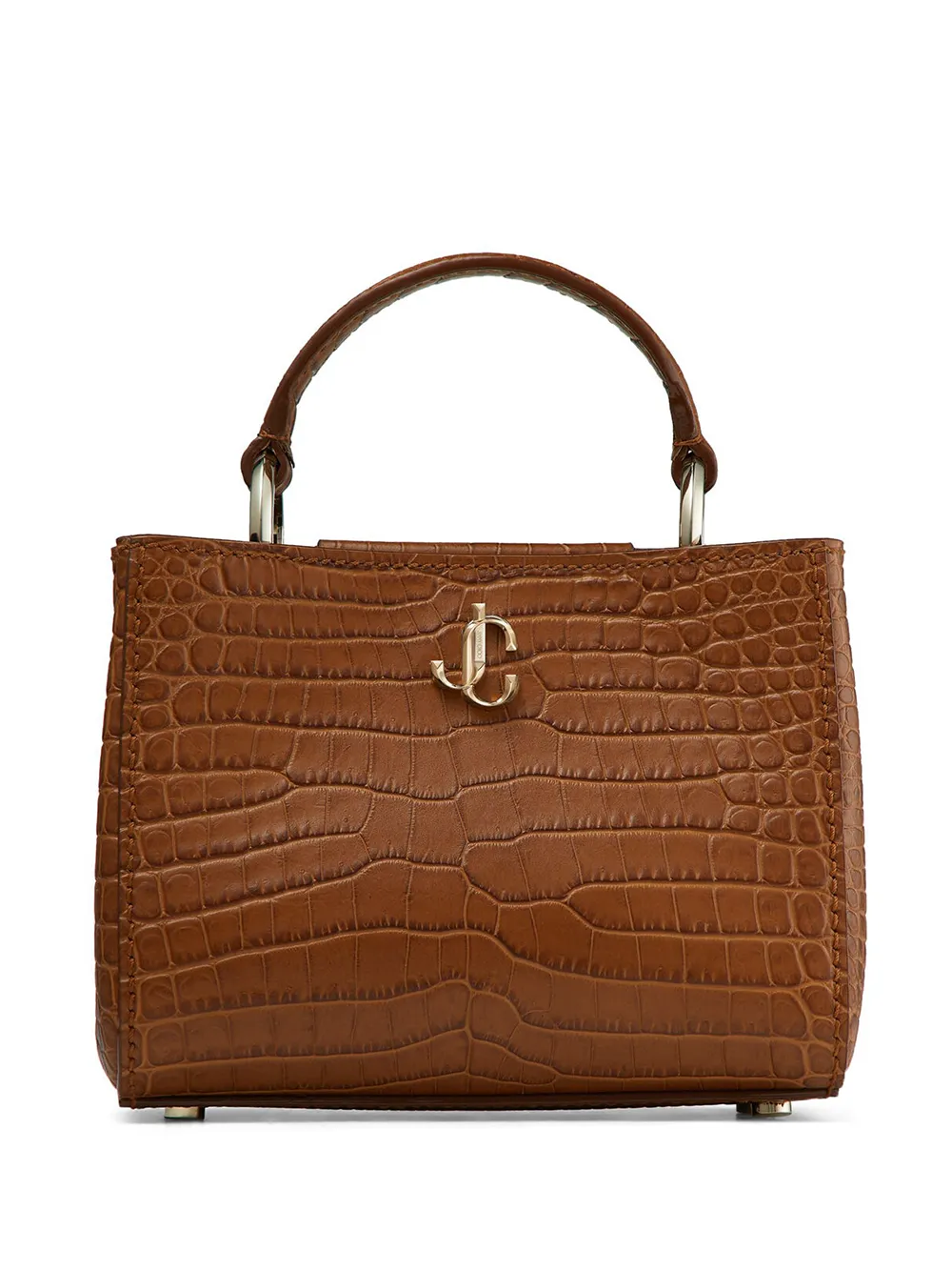 Click to view more detailed imagery on our partner's website Jimmy Choo Mini Varenne Tote Bag In Brown