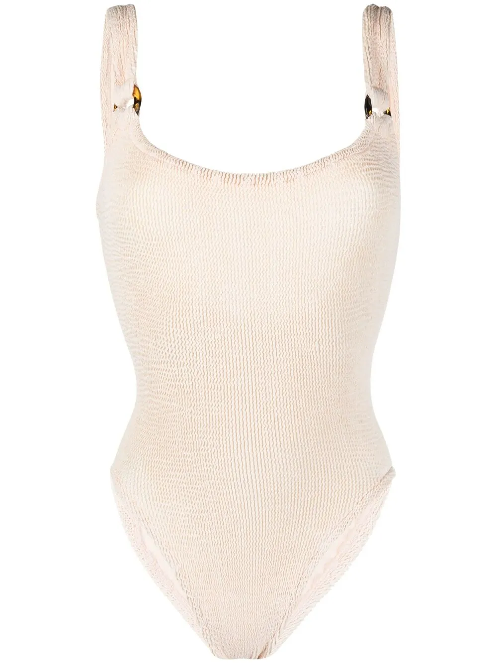 

Hunza G Domino seersucker swimsuit - Neutrals