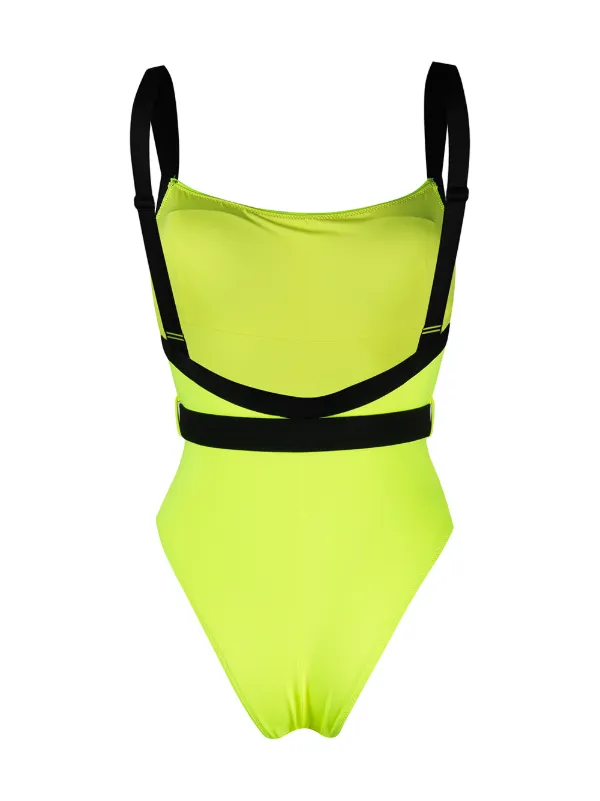 Neon yellow bathing suit online