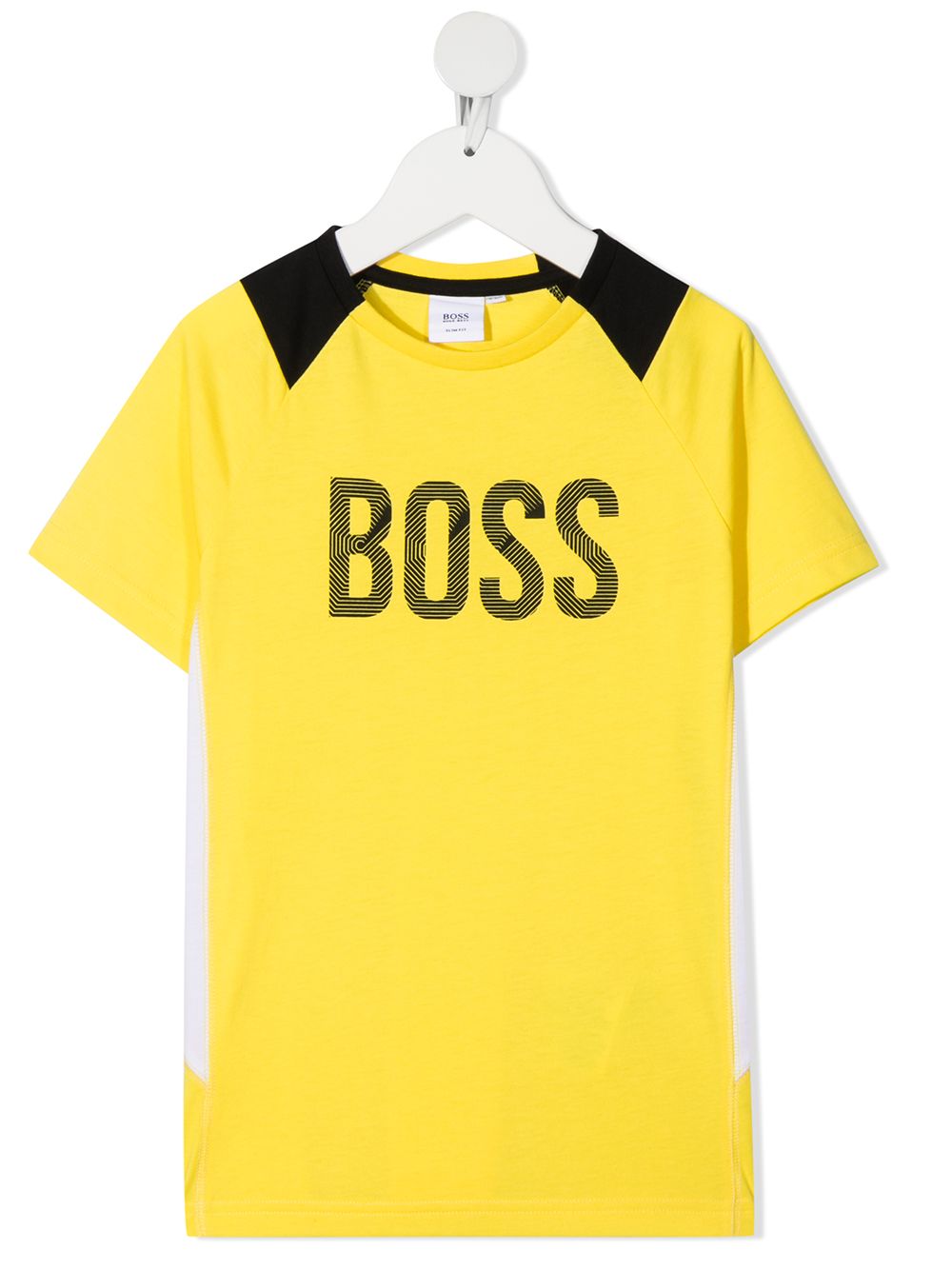 фото Boss kidswear футболка в стиле колор-блок с логотипом