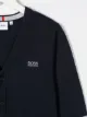 BOSS Kidswear colour-block cotton cardigan