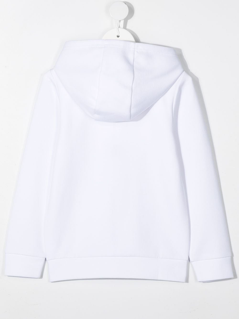 Shop Bosswear Logo Print Zip-front Hoodie In White