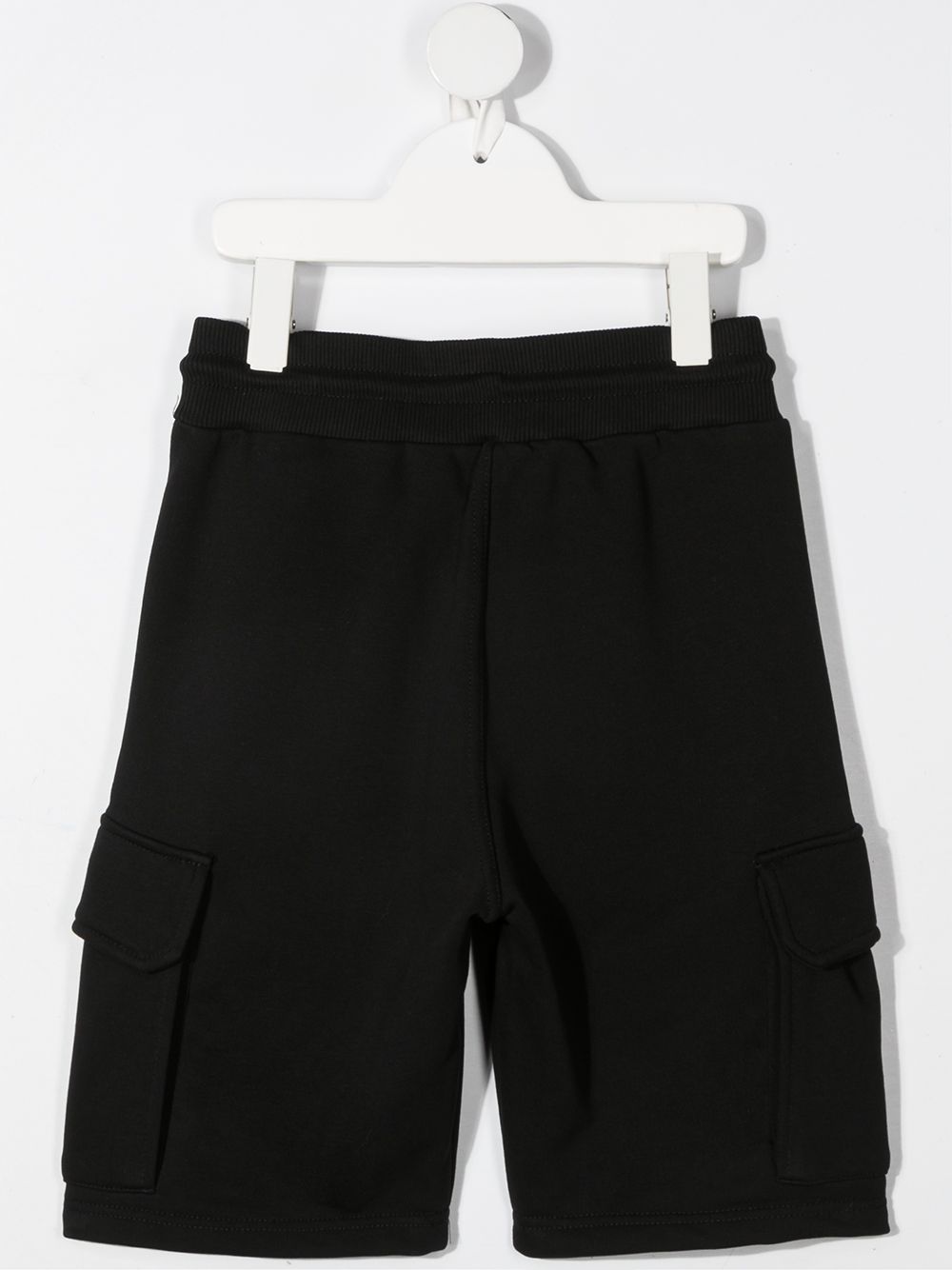 Shop Givenchy Logo-tape Knee-length Track Shorts In Black