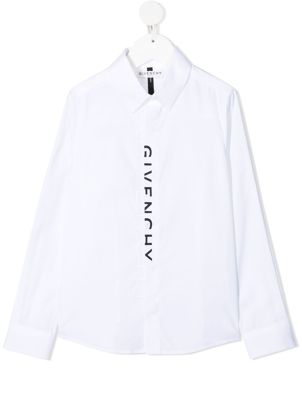 фото Givenchy kids рубашка с длинными рукавами и логотипом